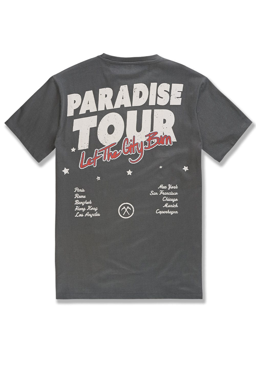 JC Big Men Big Men's Paradise Tour T-Shirt (Charcoal)