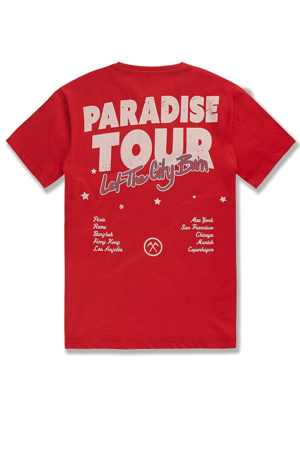 JC Big Men Big Men's Paradise Tour T-Shirt (Red)