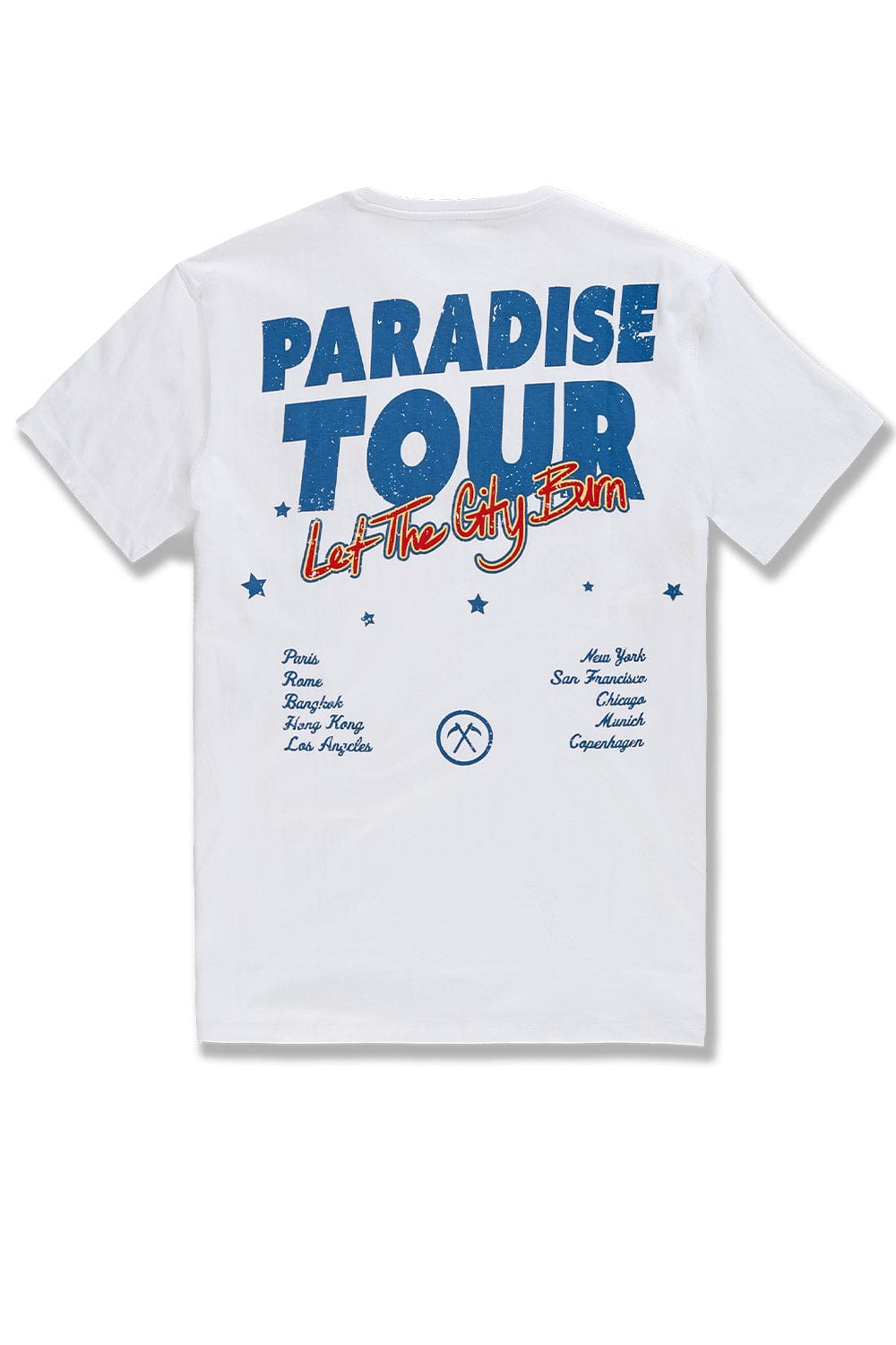 JC Big Men Big Men's Paradise Tour T-Shirt (White)