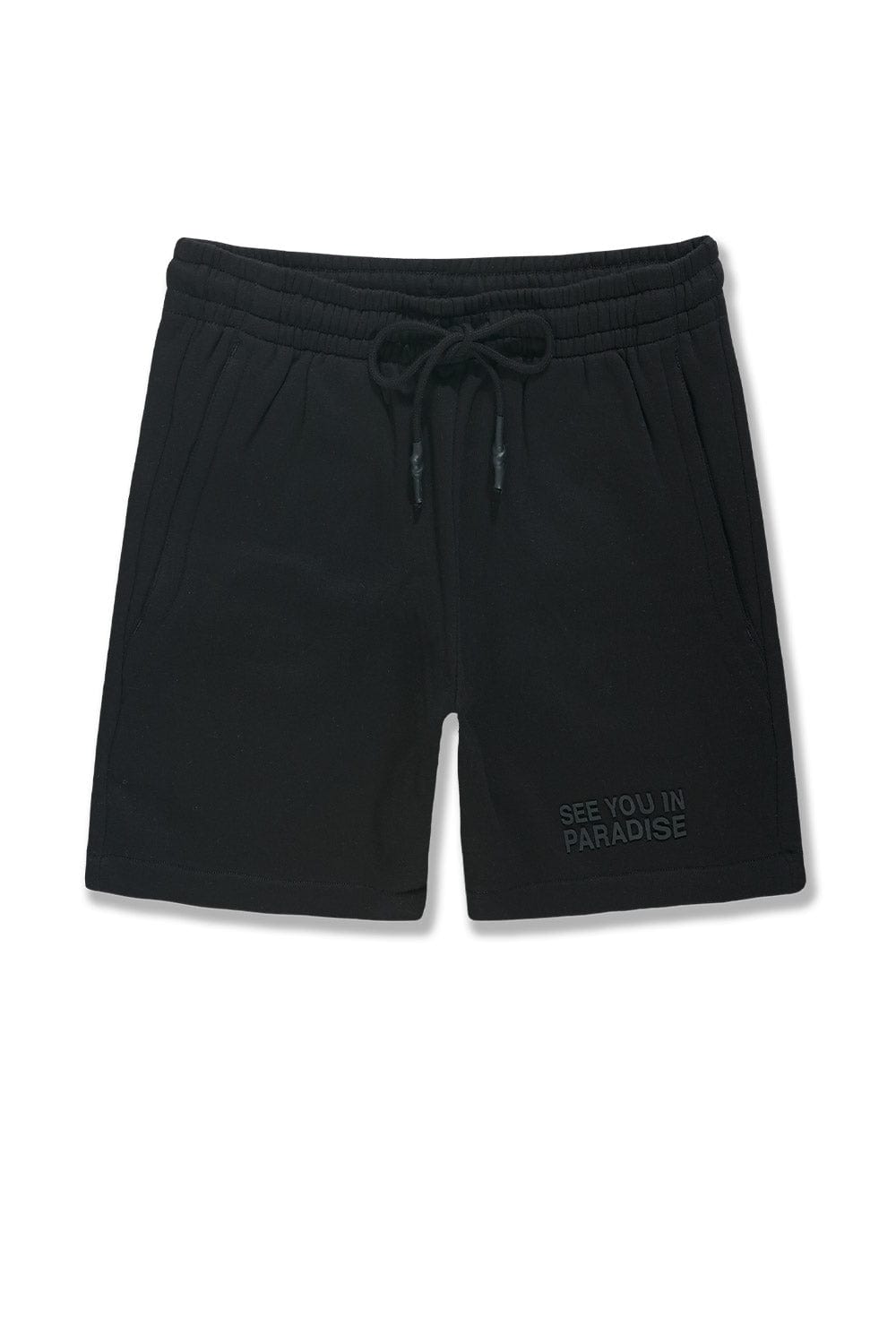 JC Big Men Big Men's Retro Paradise Tonal Shorts Black / 4XL