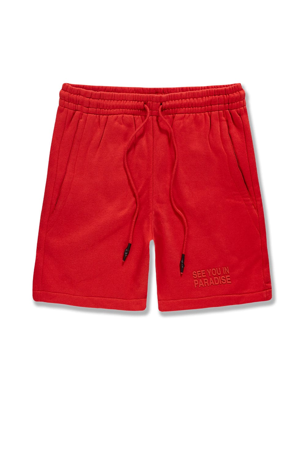 JC Big Men Big Men's Retro Paradise Tonal Shorts Red / 4XL