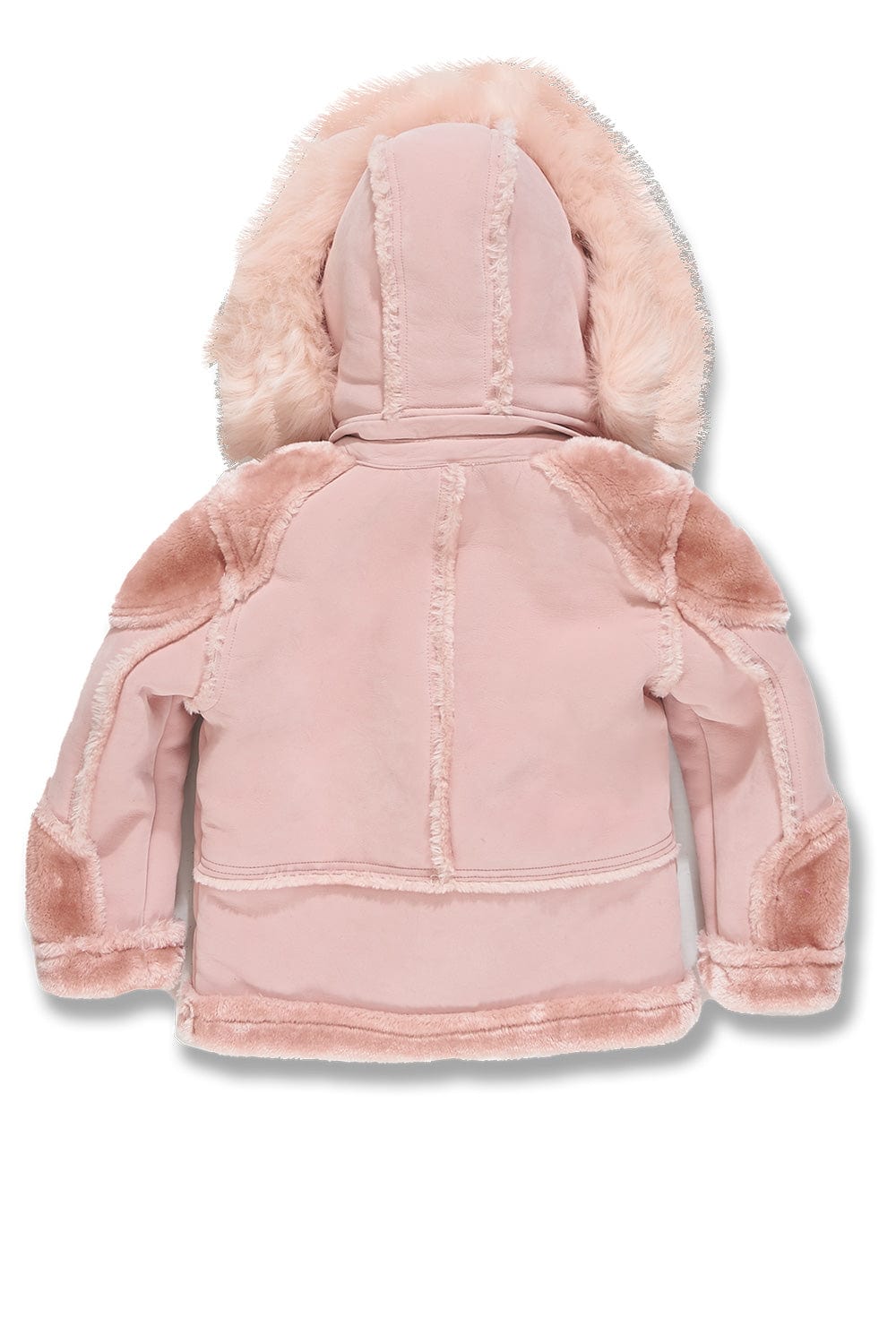 JC Kids Kids El Jefe Shearling Moto Jacket (Pink)