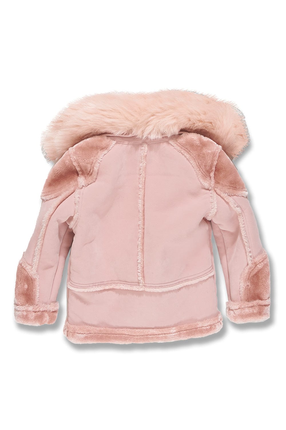 JC Kids Kids El Jefe Shearling Moto Jacket (Pink)