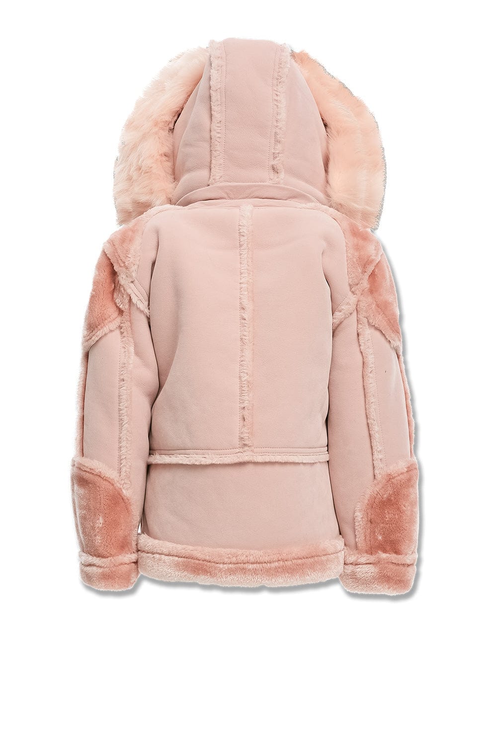 JC Kids Kids El Jefe Shearling Moto Jacket (Pink)