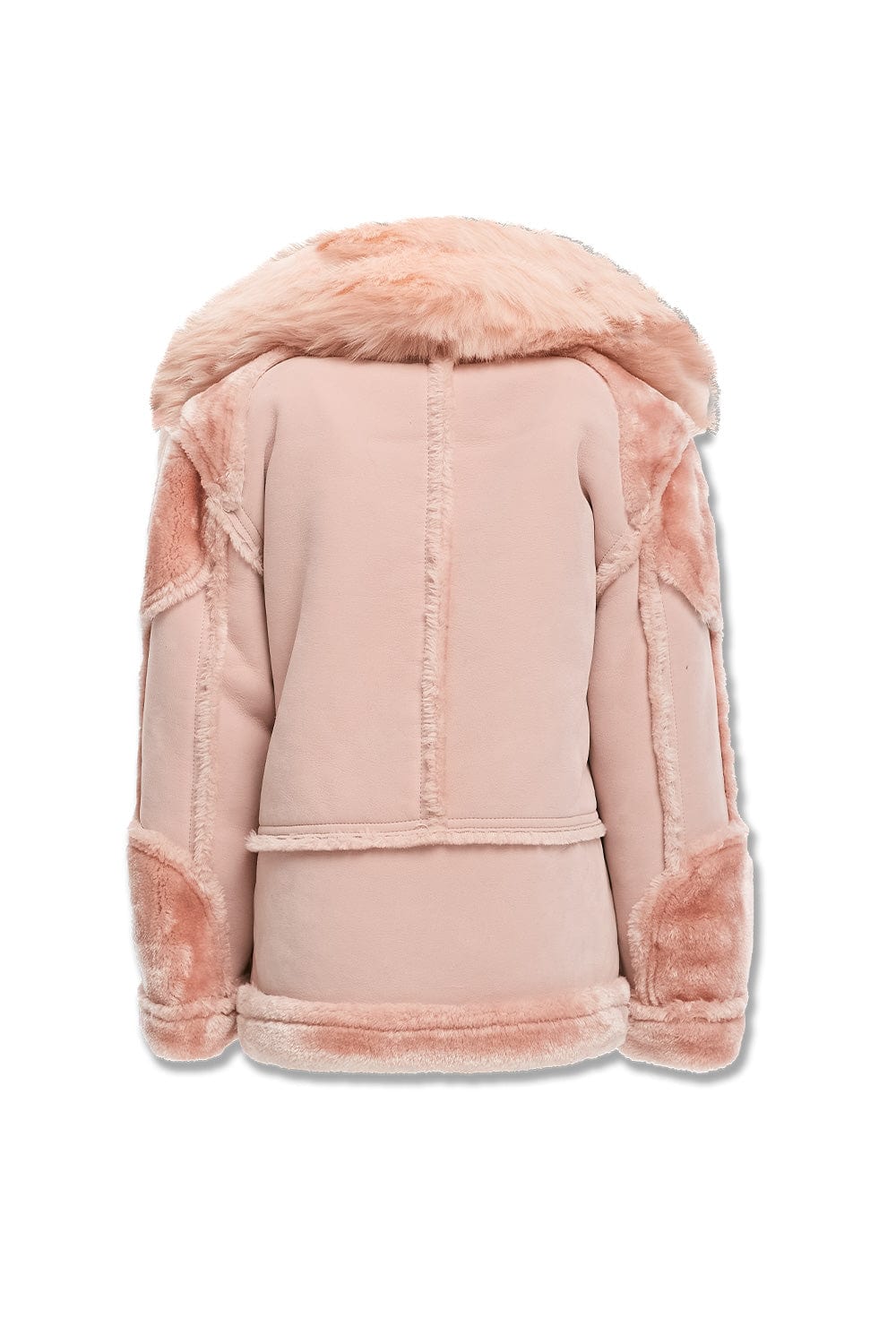 JC Kids Kids El Jefe Shearling Moto Jacket (Pink)