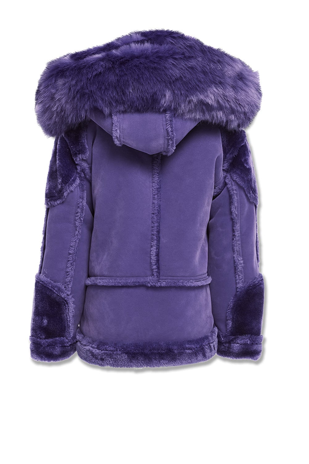 JC Kids Kids El Jefe Shearling Moto Jacket (Purple)