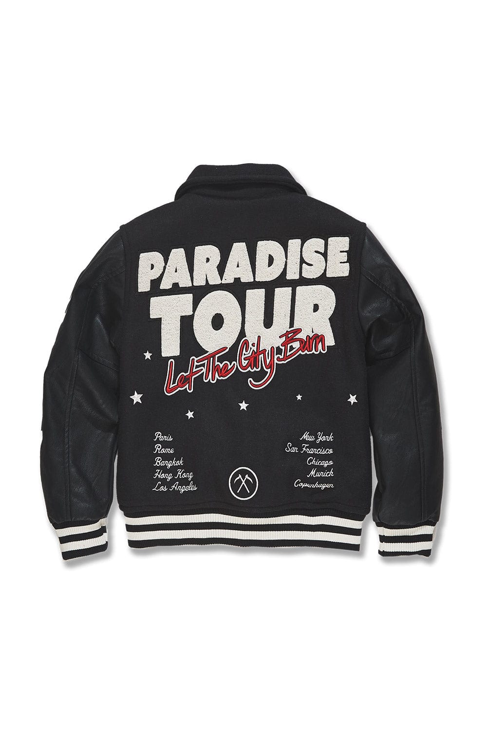 JC Kids Kids Paradise Tour Varsity Jacket (Black)