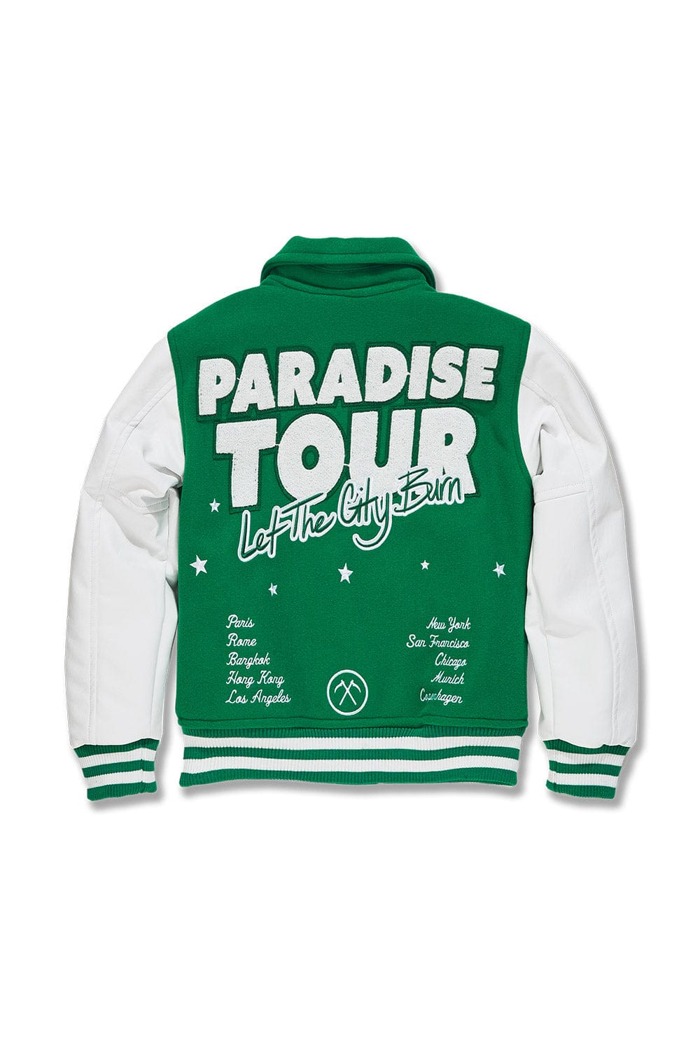 JC Kids Kids Paradise Tour Varsity Jacket (Green)