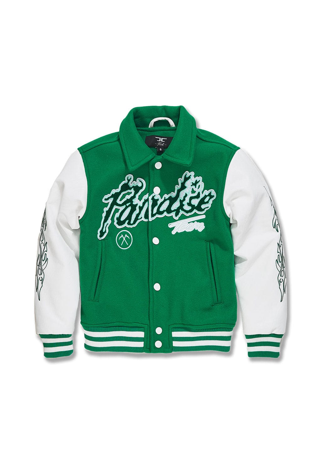 JC Kids Kids Paradise Tour Varsity Jacket (Green) 2 / Green