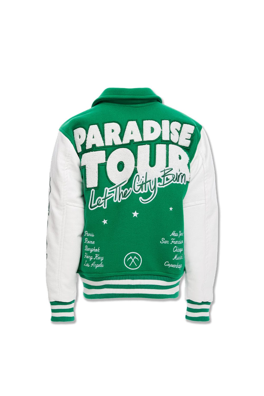 JC Kids Kids Paradise Tour Varsity Jacket (Green)