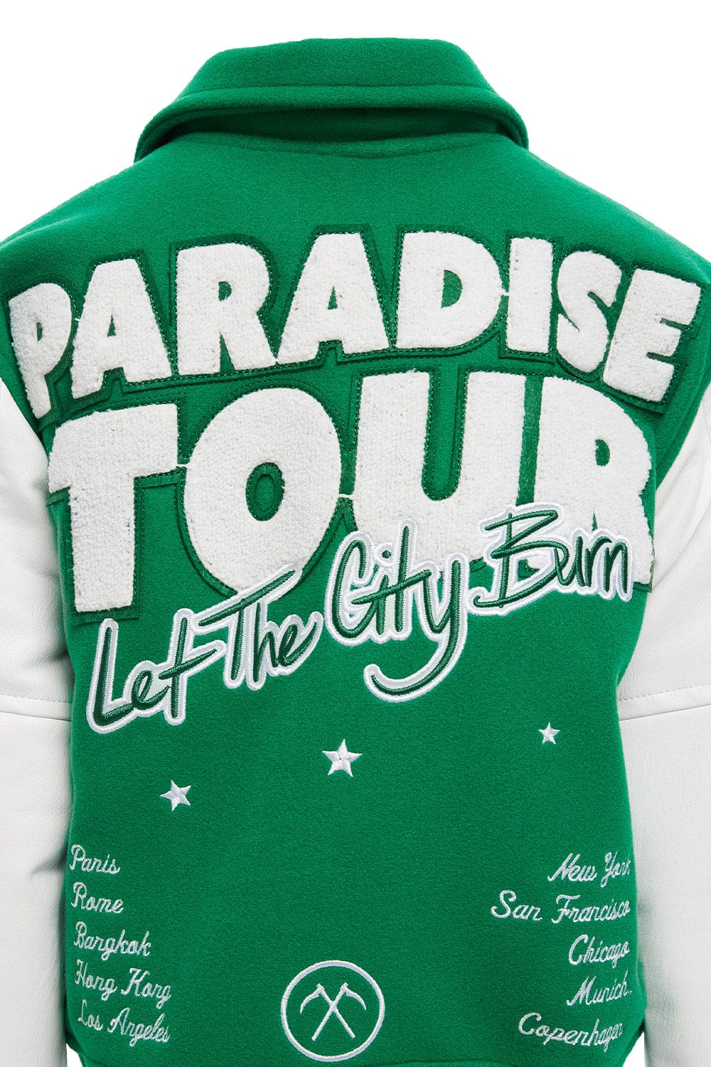 JC Kids Kids Paradise Tour Varsity Jacket (Green)