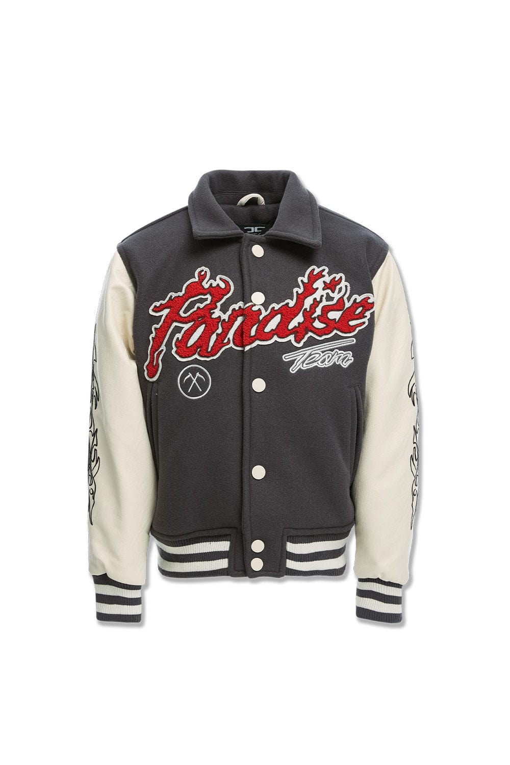 JC Kids Kids Paradise Tour Varsity Jacket (Off Black)