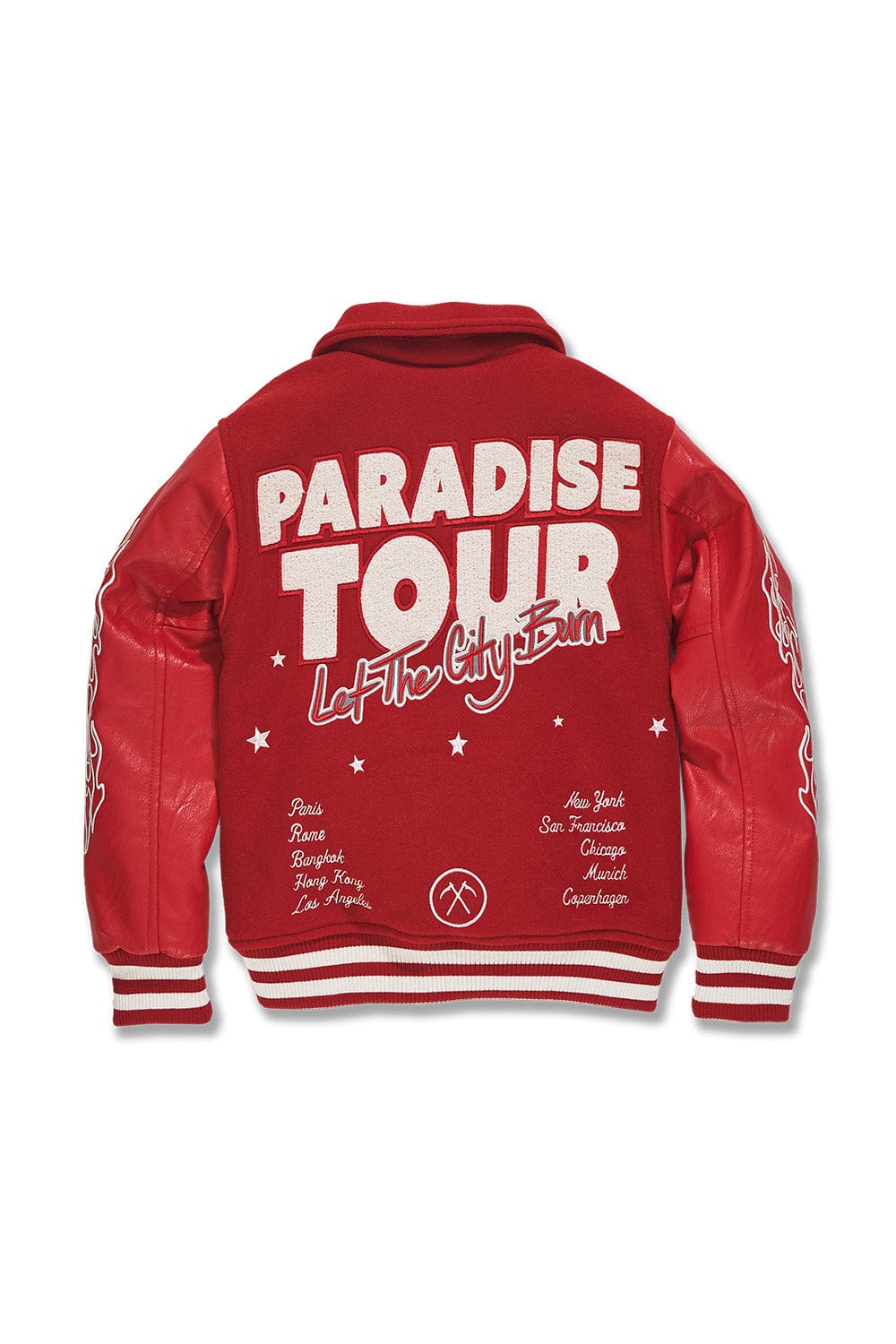 JC Kids Kids Paradise Tour Varsity Jacket (Red)