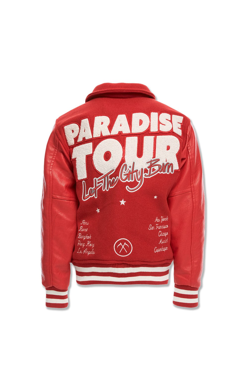 JC Kids Kids Paradise Tour Varsity Jacket (Red)