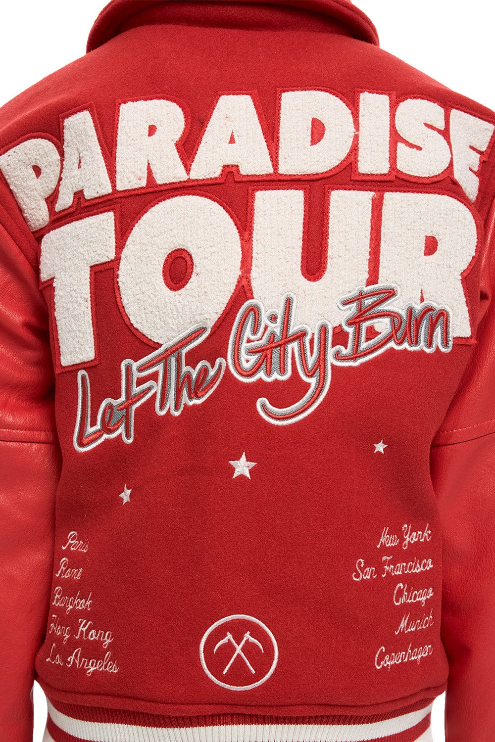 JC Kids Kids Paradise Tour Varsity Jacket (Red)