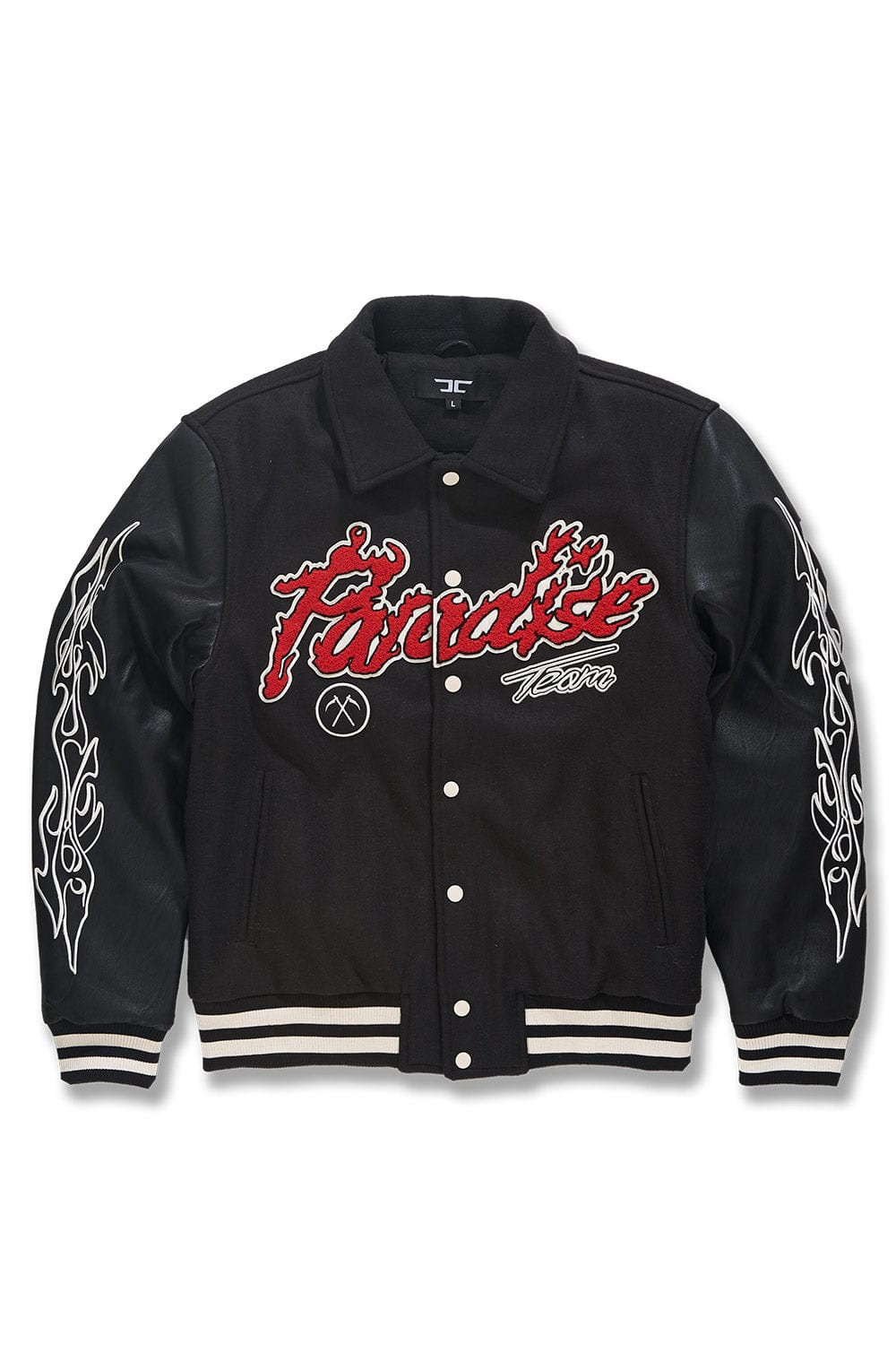 JC Big Men Big Men's Paradise Tour Varsity Jacket (Black)