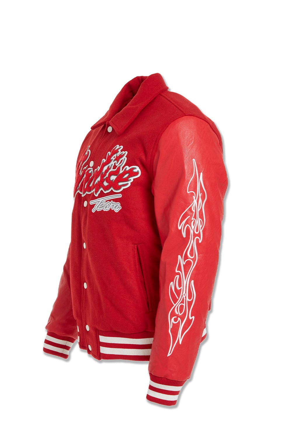 JC Big Men Big Men's Paradise Tour Varsity Jacket (Red)