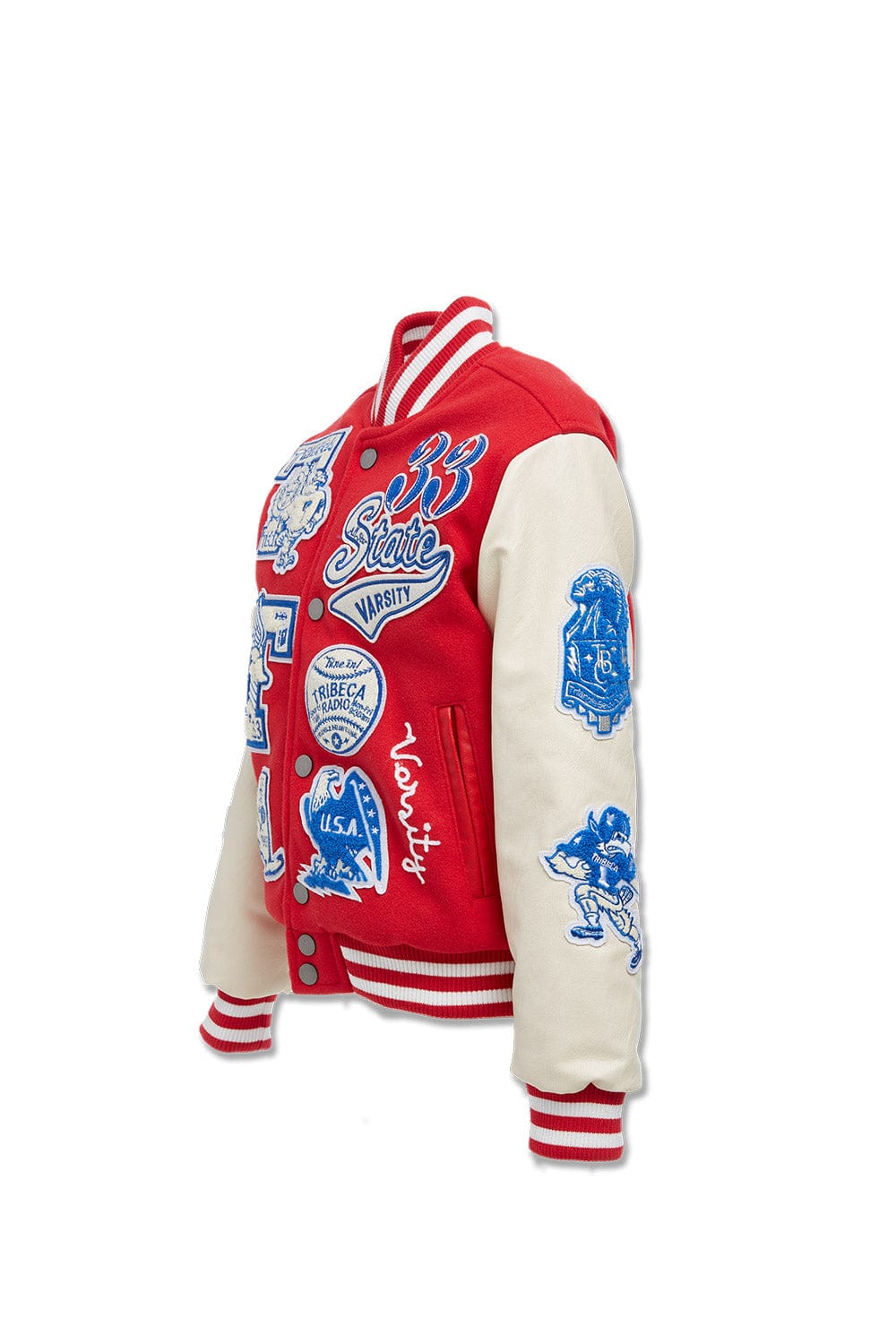 JC Kids Kids All American Varsity Jacket (Red)