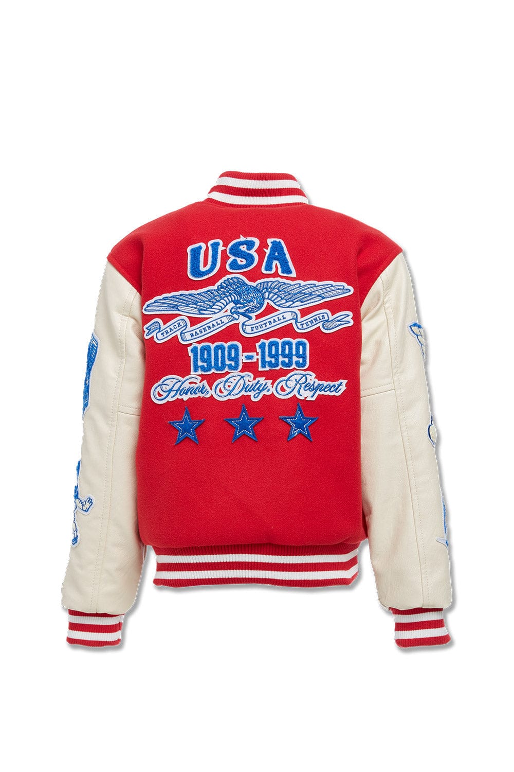 JC Kids Kids All American Varsity Jacket (Red)