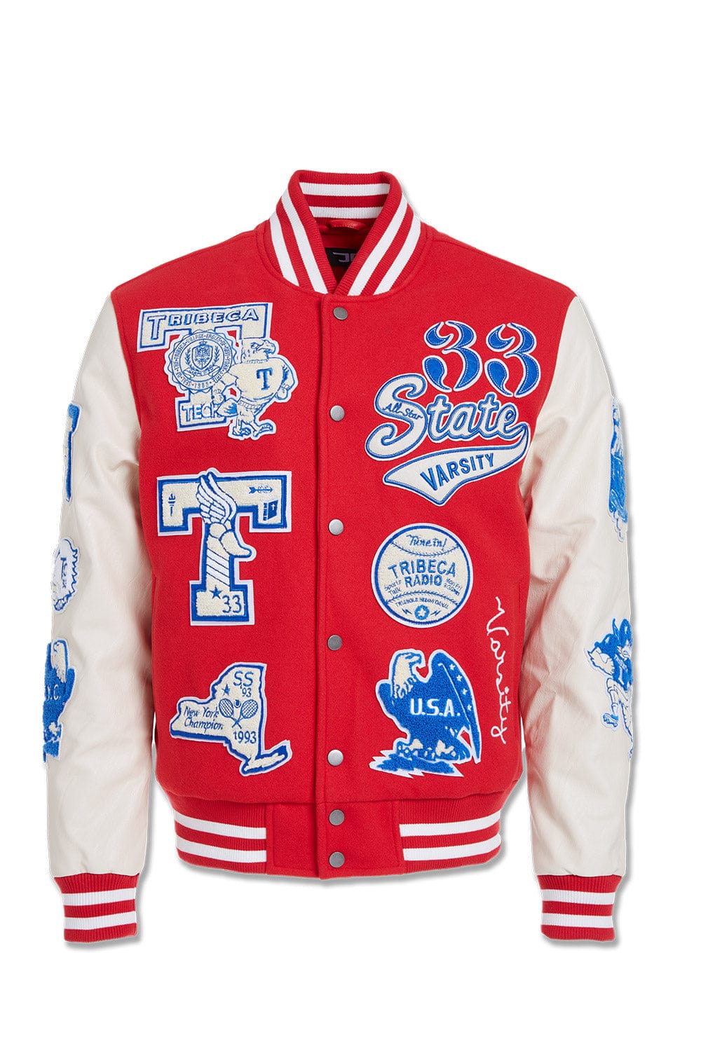 Jordan Craig All American Varsity Jacket (Red) S / Red