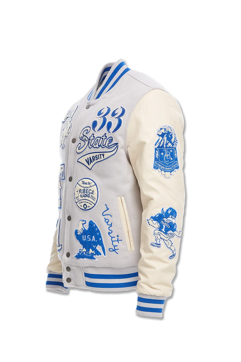 Jordan Craig All American Varsity Jacket (Stone)