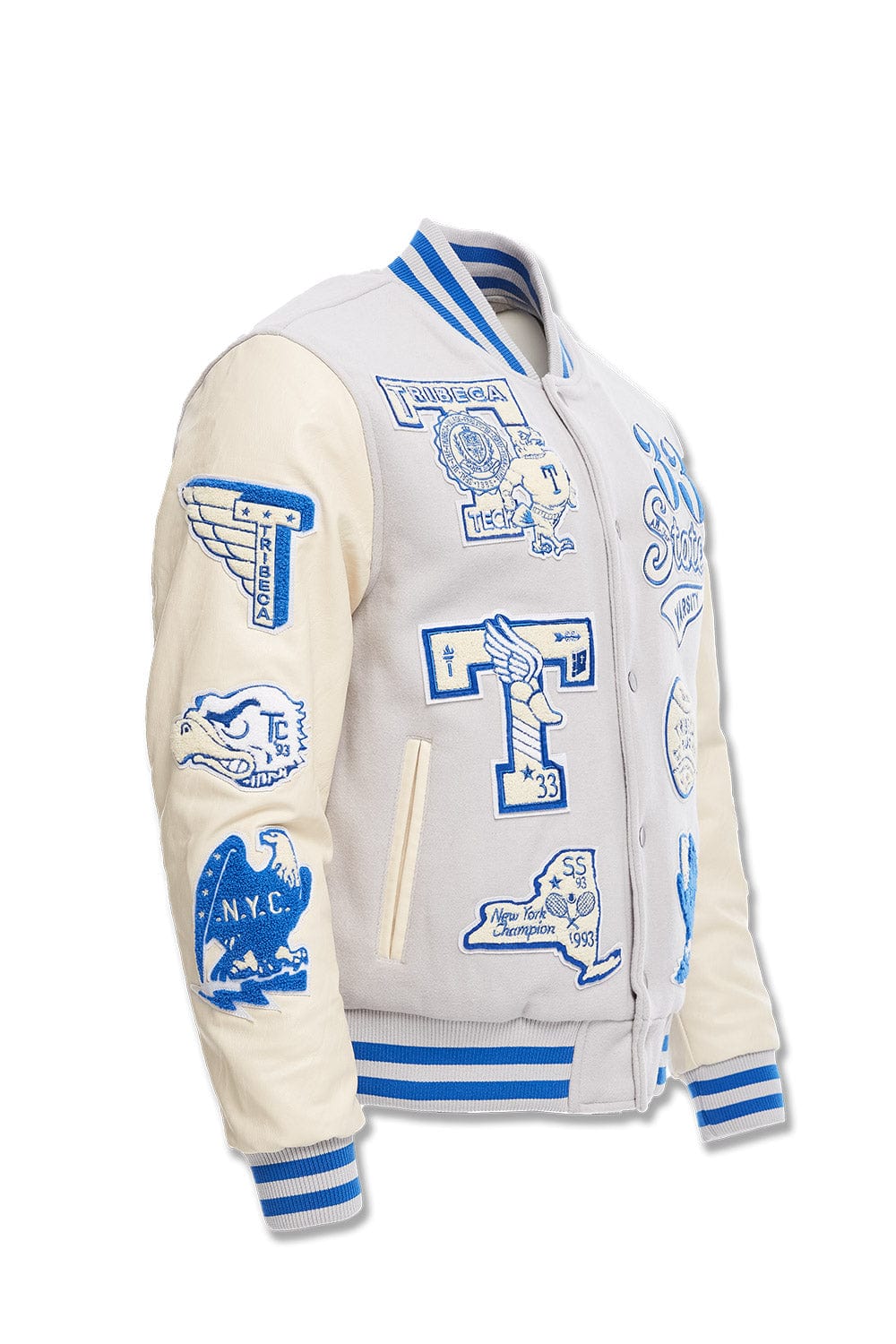 Jordan Craig All American Varsity Jacket (Stone)