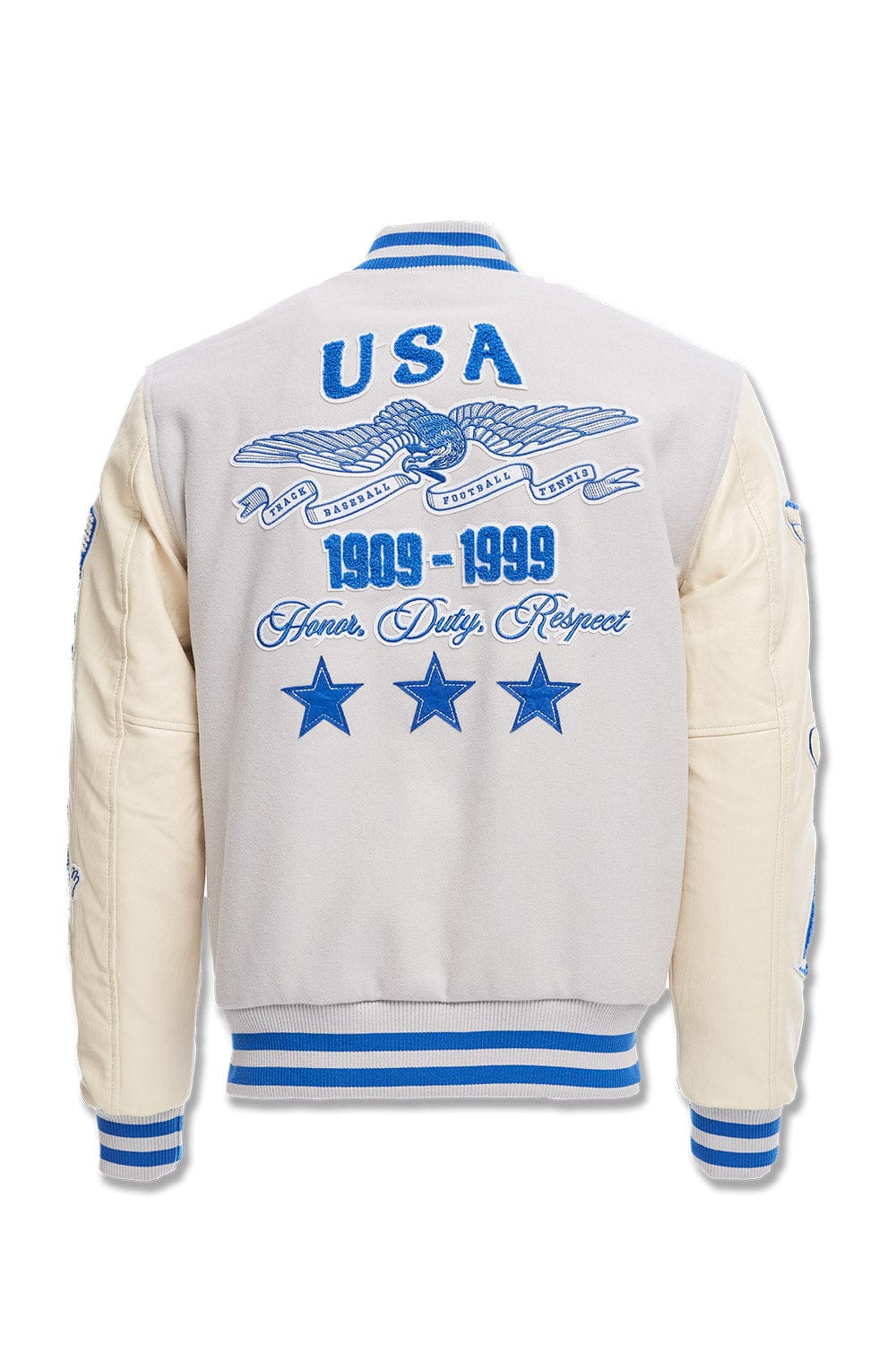 Jordan Craig All American Varsity Jacket (Stone)