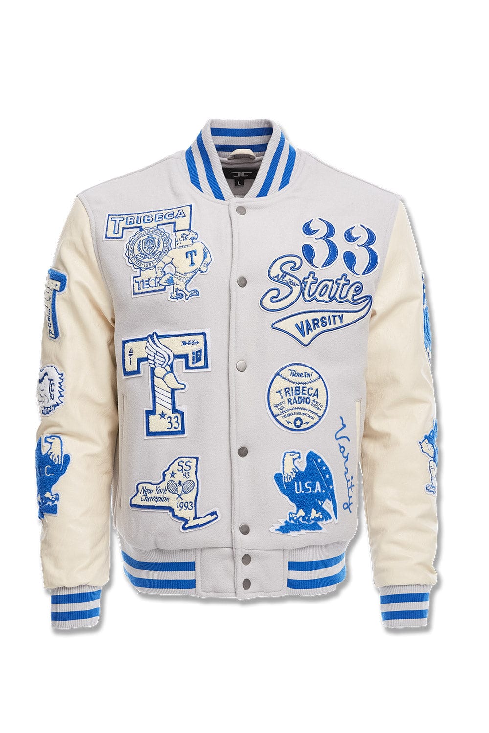 Jordan Craig All American Varsity Jacket (Stone) S / Stone