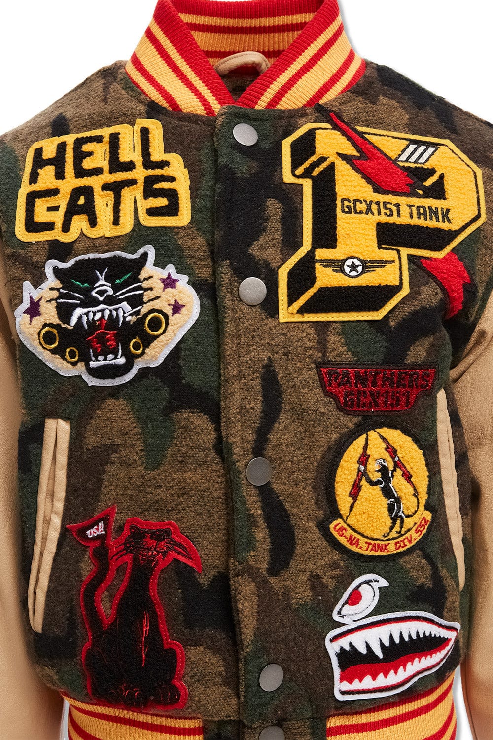 JC Kids Kids Hellcat Varsity Jacket (Vintage Camo)