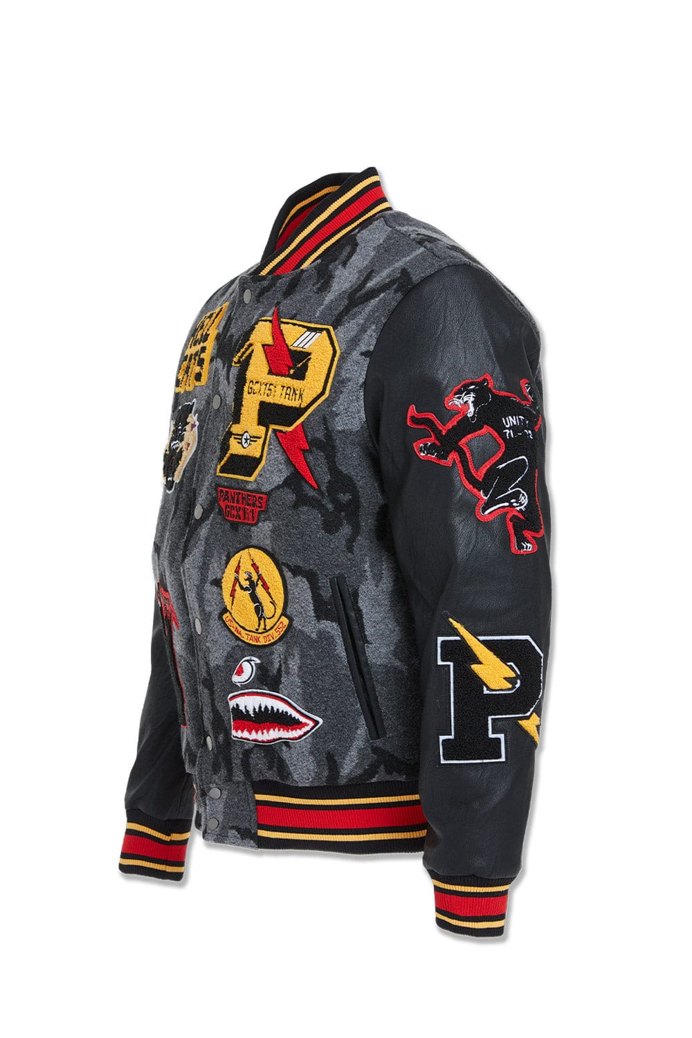 JC Big Men Big Men's Hellcat Varsity Jacket (Black Camo)