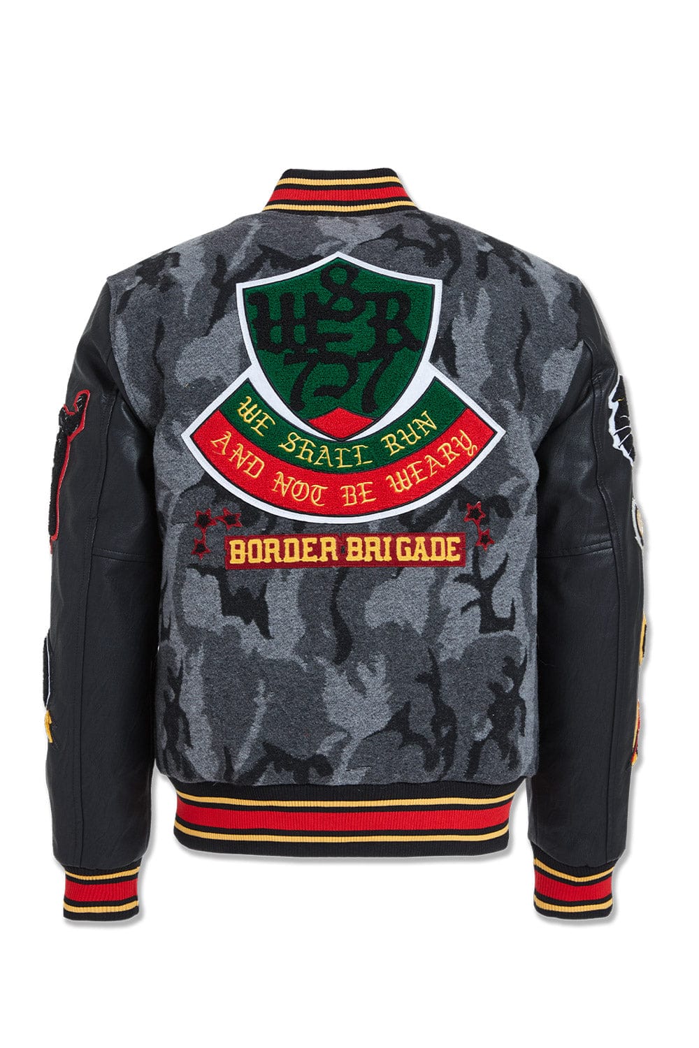 JC Big Men Big Men's Hellcat Varsity Jacket (Black Camo)