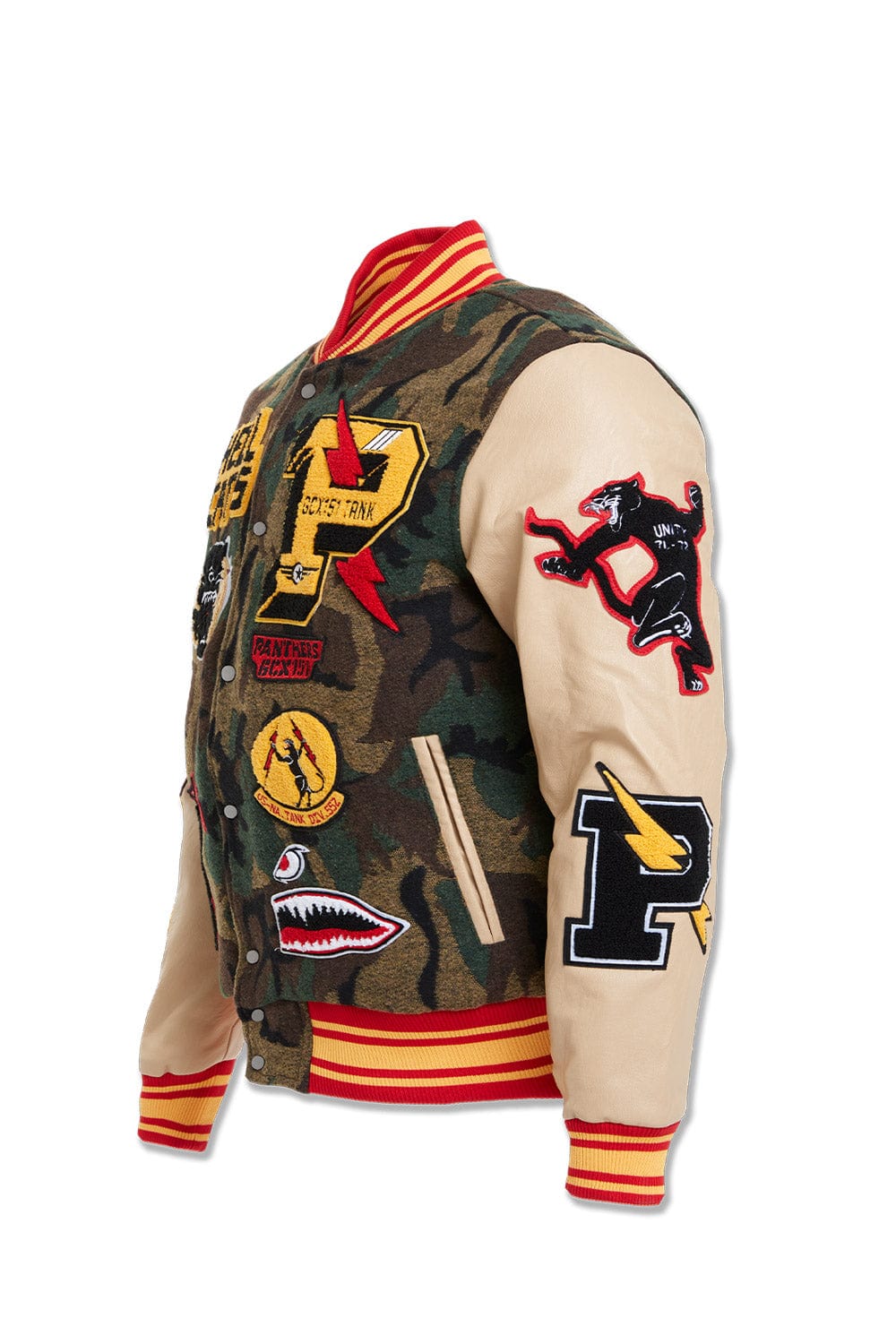 JC Big Men Big Men's Hellcat Varsity Jacket (Vintage Camo)