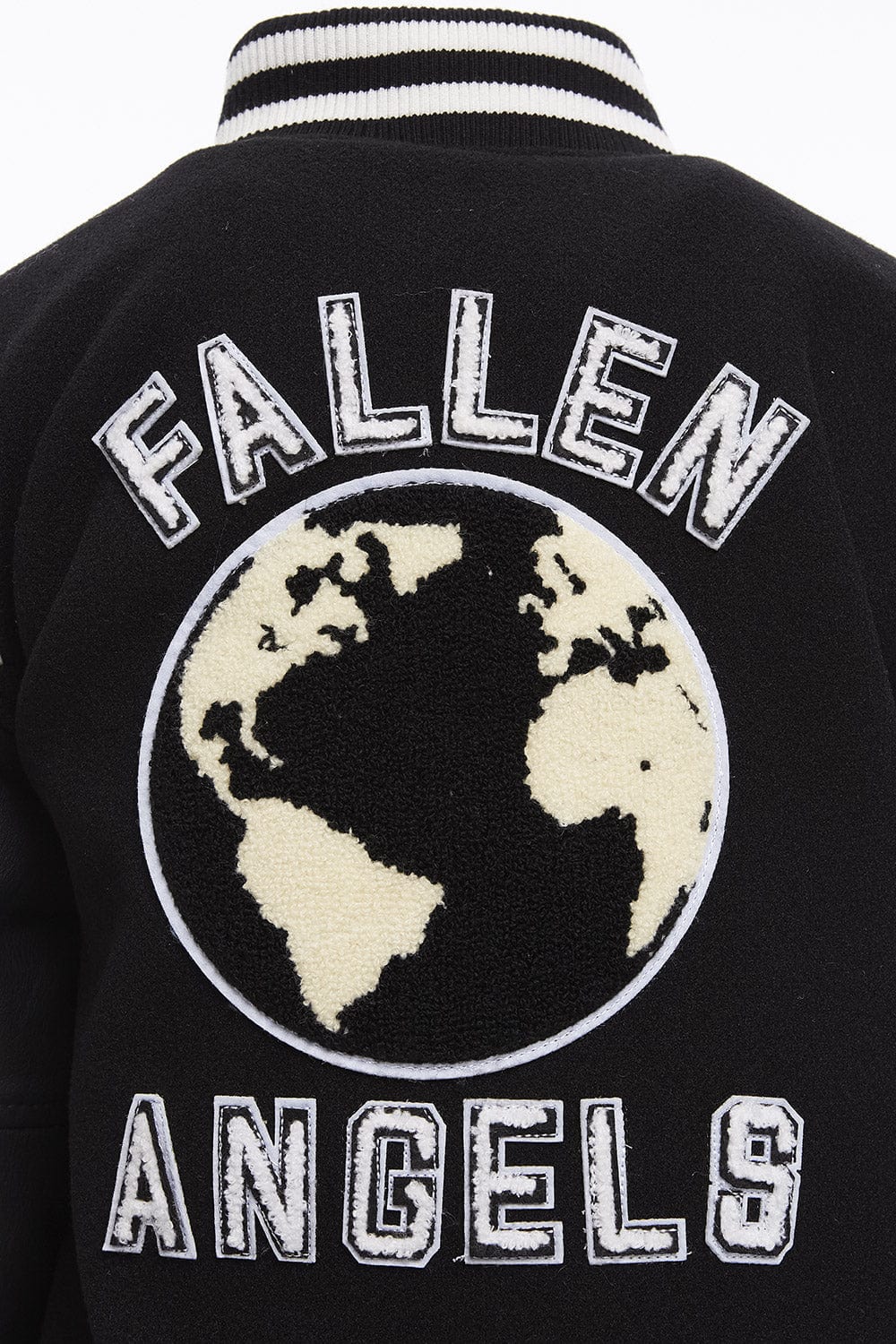 JC Kids Kids Fallen Angels Varsity Jacket (Black)