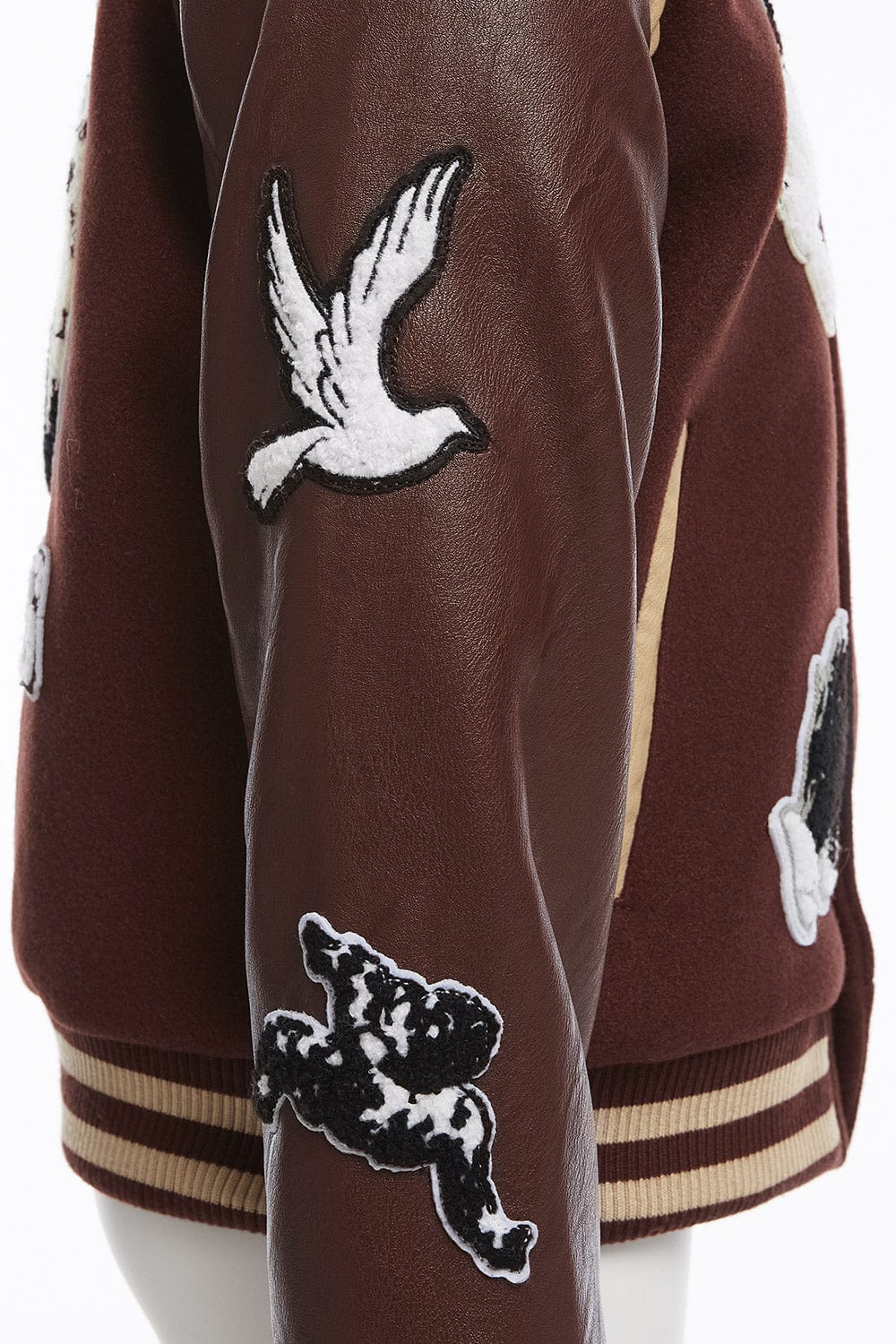 JC Kids Kids Fallen Angels Varsity Jacket (Chocolate)