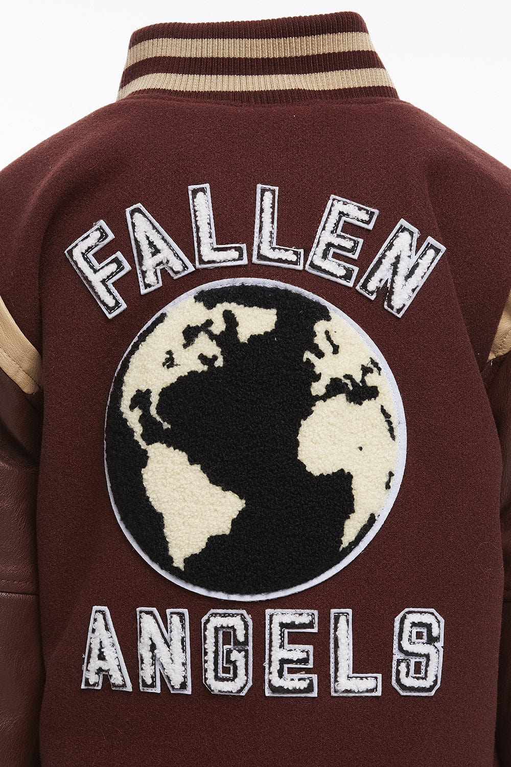 JC Kids Kids Fallen Angels Varsity Jacket (Chocolate)