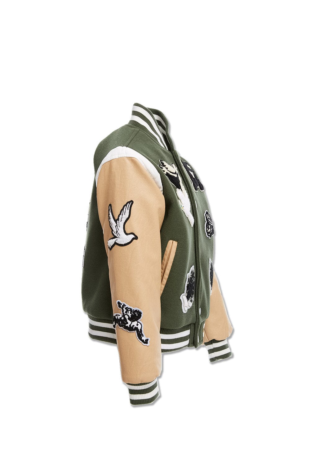 JC Kids Kids Fallen Angels Varsity Jacket (Pine)