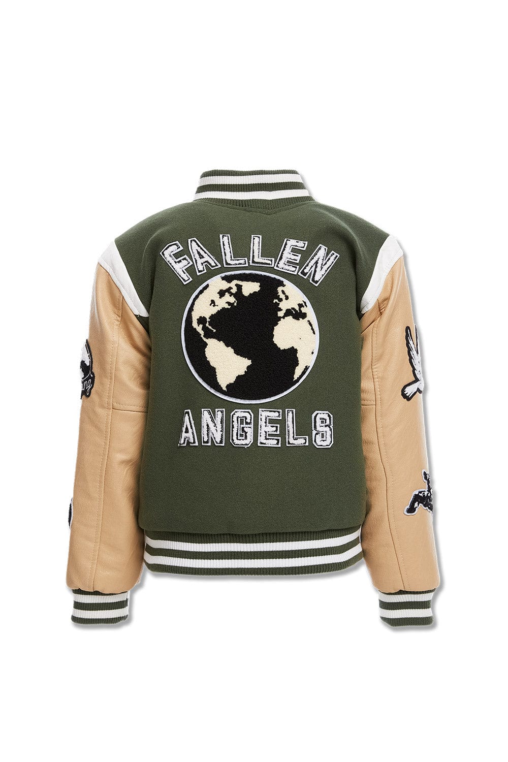 JC Kids Kids Fallen Angels Varsity Jacket (Pine)