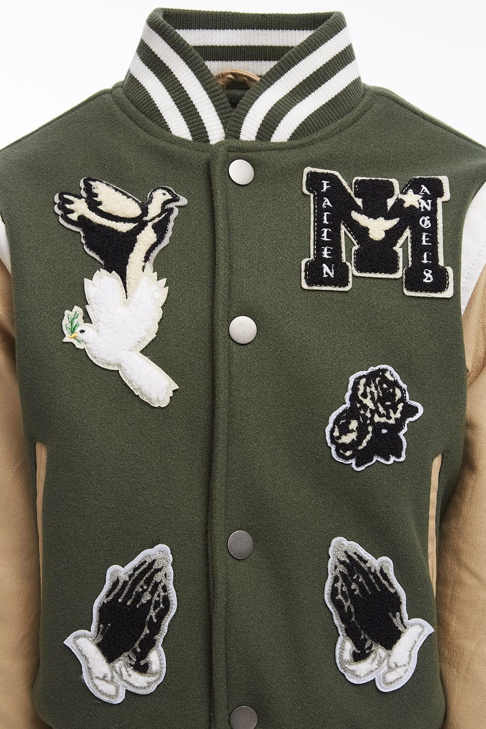 JC Kids Kids Fallen Angels Varsity Jacket (Pine)