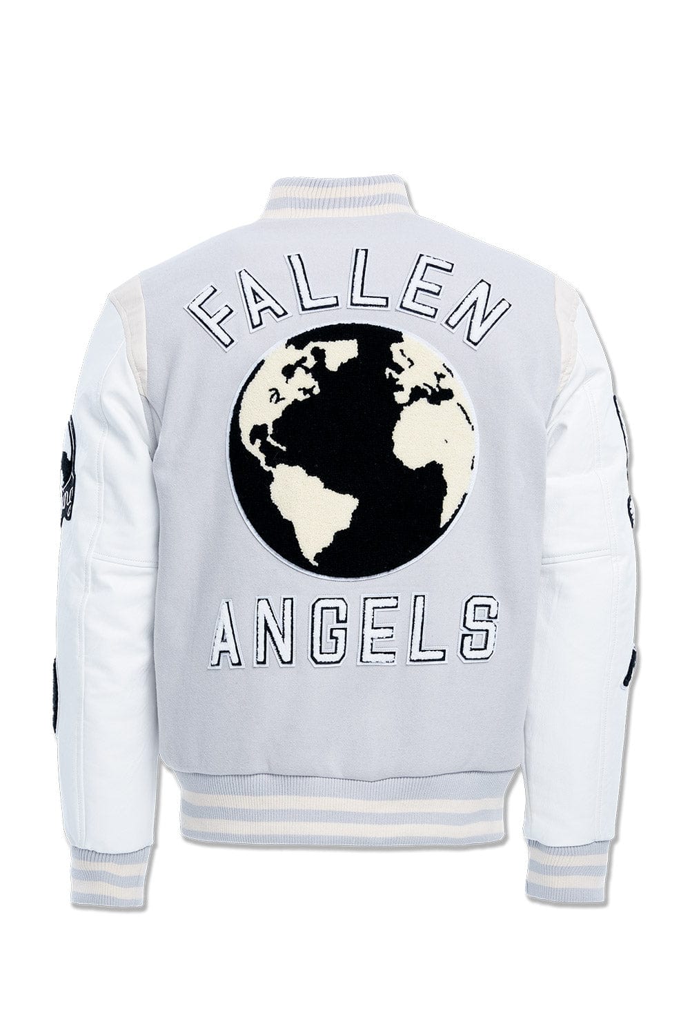 Jordan Craig Fallen Angels Varsity Jacket (Light Grey)