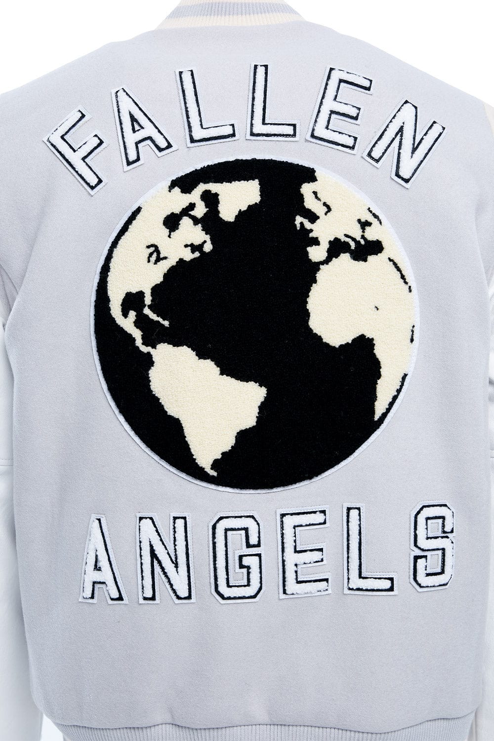 Jordan Craig Fallen Angels Varsity Jacket (Light Grey)