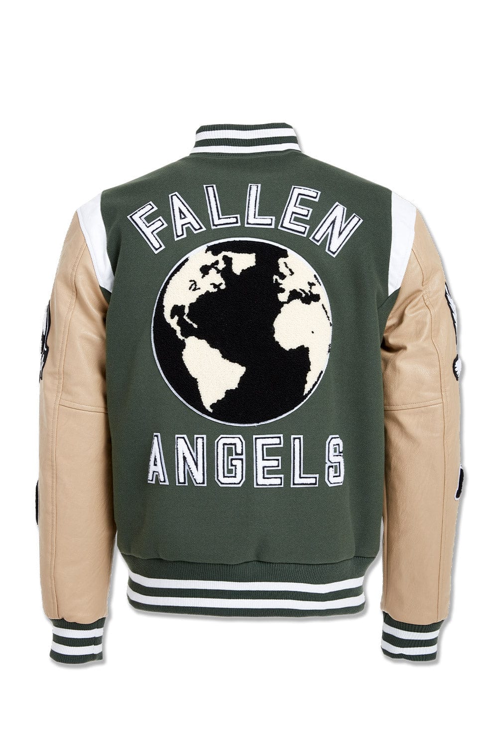 JC Big Men Big Men's Fallen Angels Varsity Jacket (Pine)