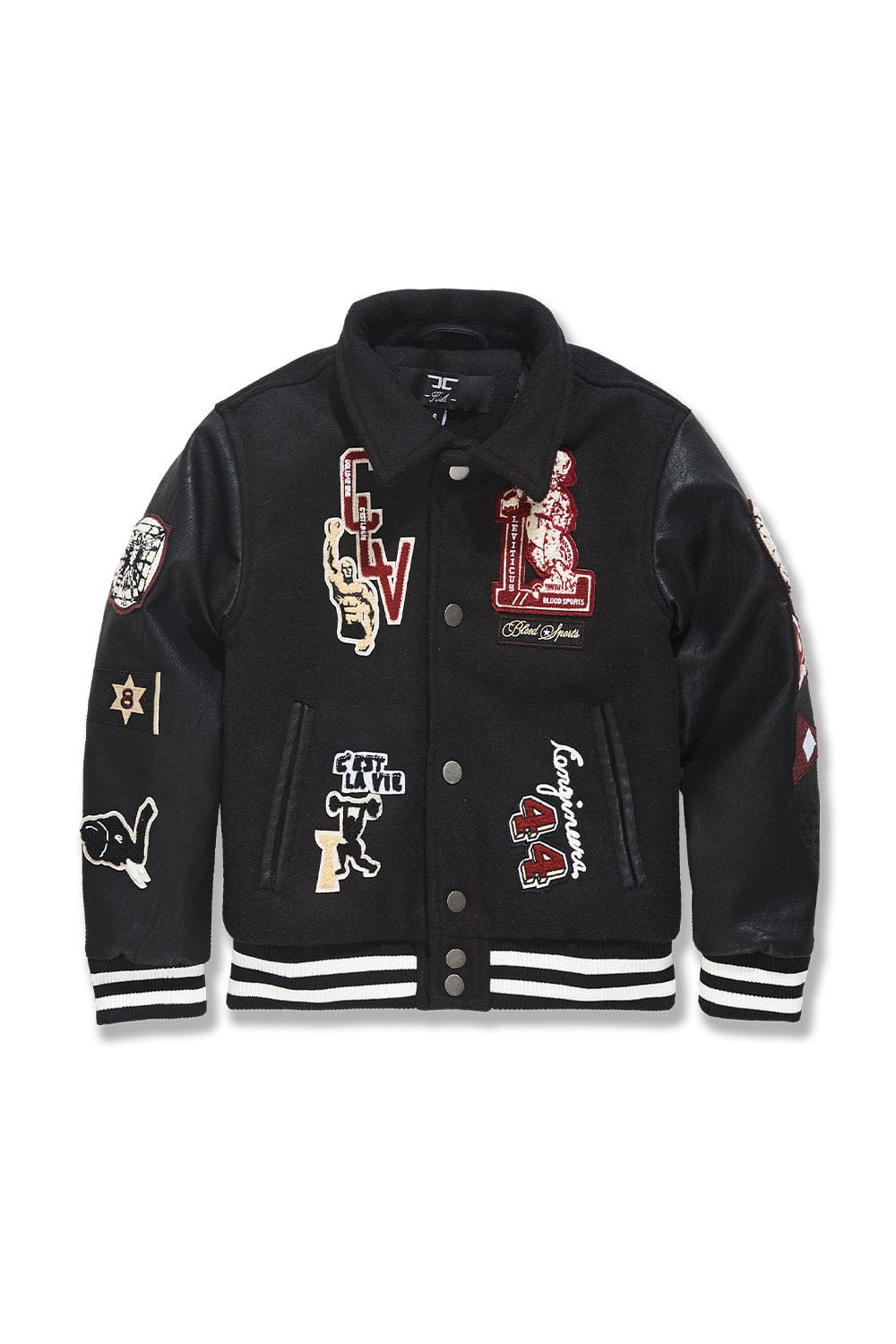 JC Kids Kids Carpe Diem Varsity Jacket (Black)