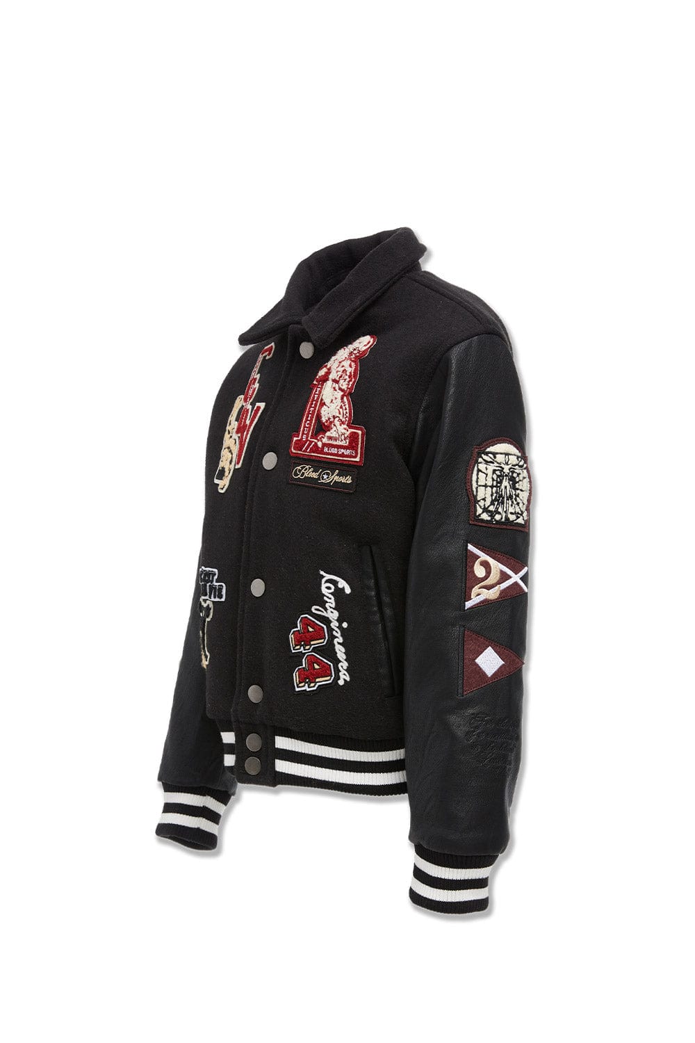 JC Kids Kids Carpe Diem Varsity Jacket (Black)