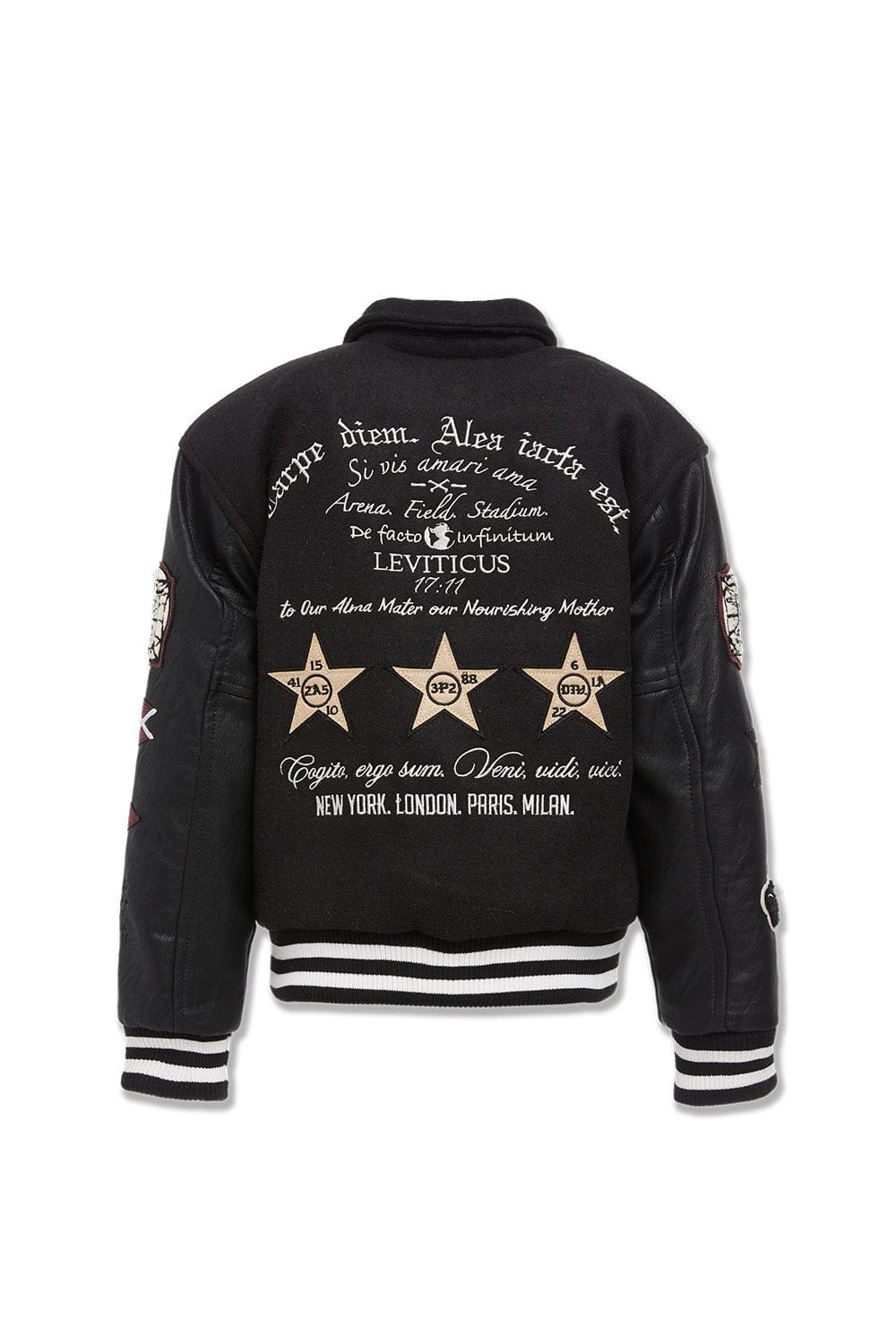 JC Kids Kids Carpe Diem Varsity Jacket (Black)