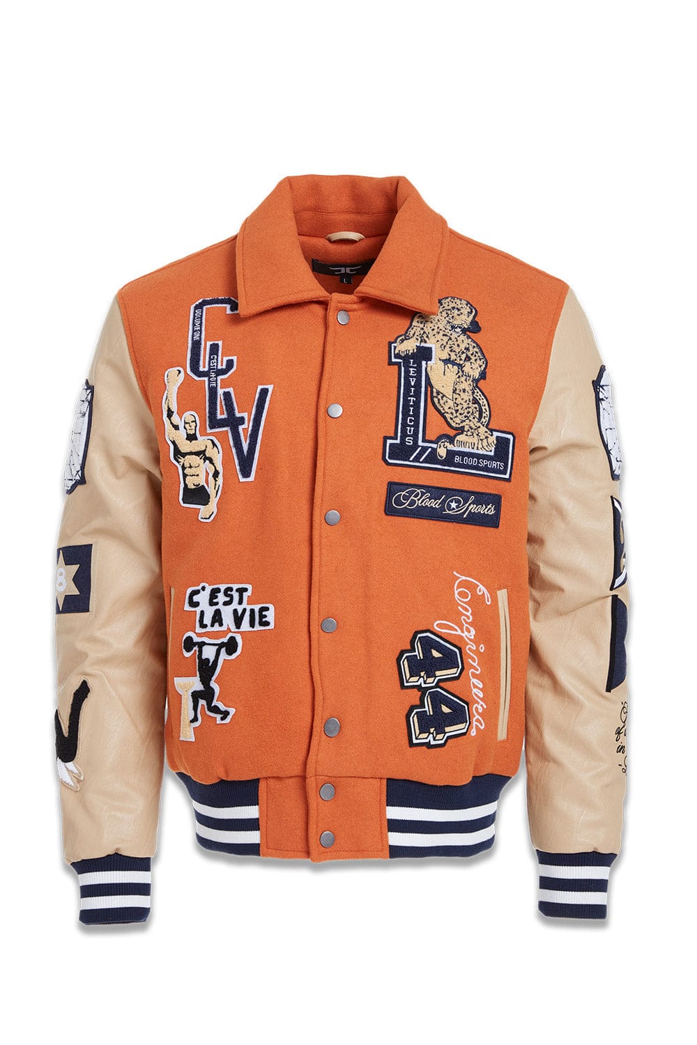 Jordan Craig Carpe Diem Varsity Jacket (Burnt Orange) S / Burnt Orange