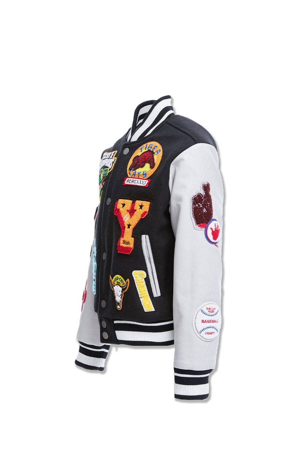 JC Kids Kids Empire City Varsity Jacket (Black)