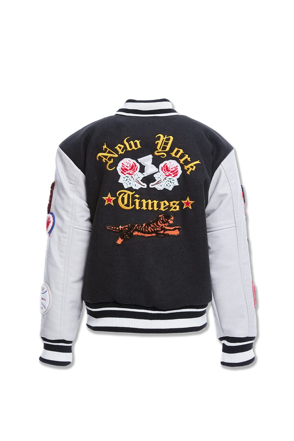 JC Kids Kids Empire City Varsity Jacket (Black)