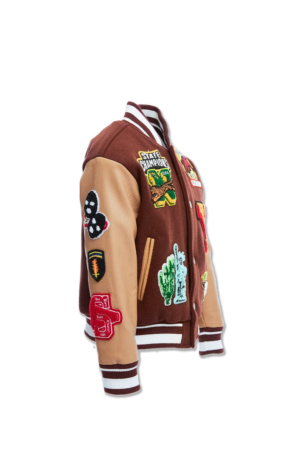 JC Kids Kids Empire City Varsity Jacket (Ruby)