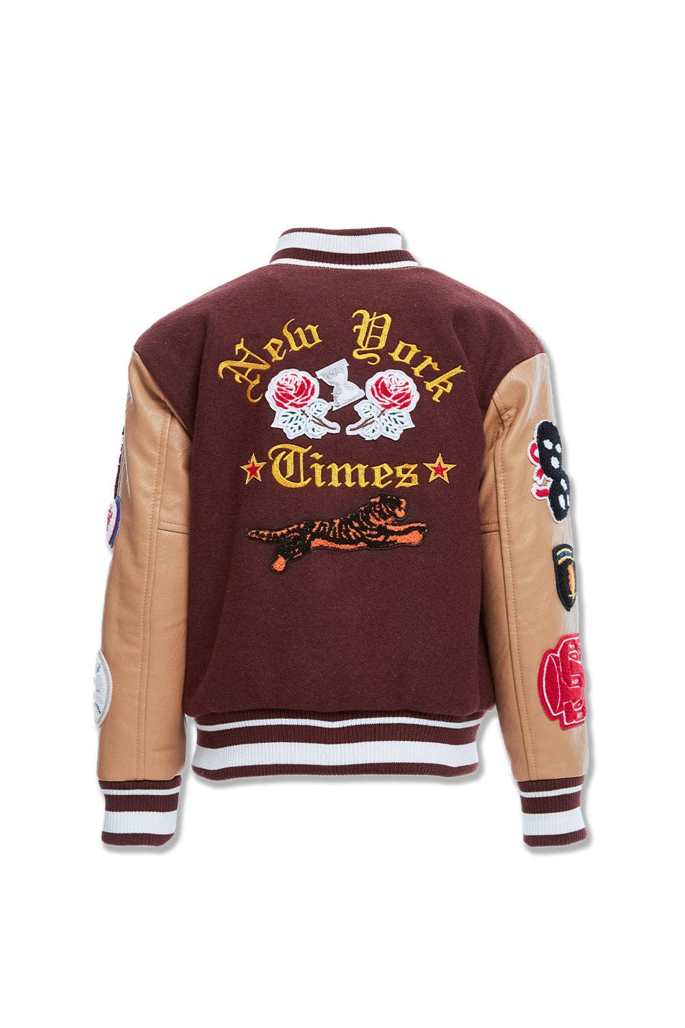 JC Kids Kids Empire City Varsity Jacket (Ruby)