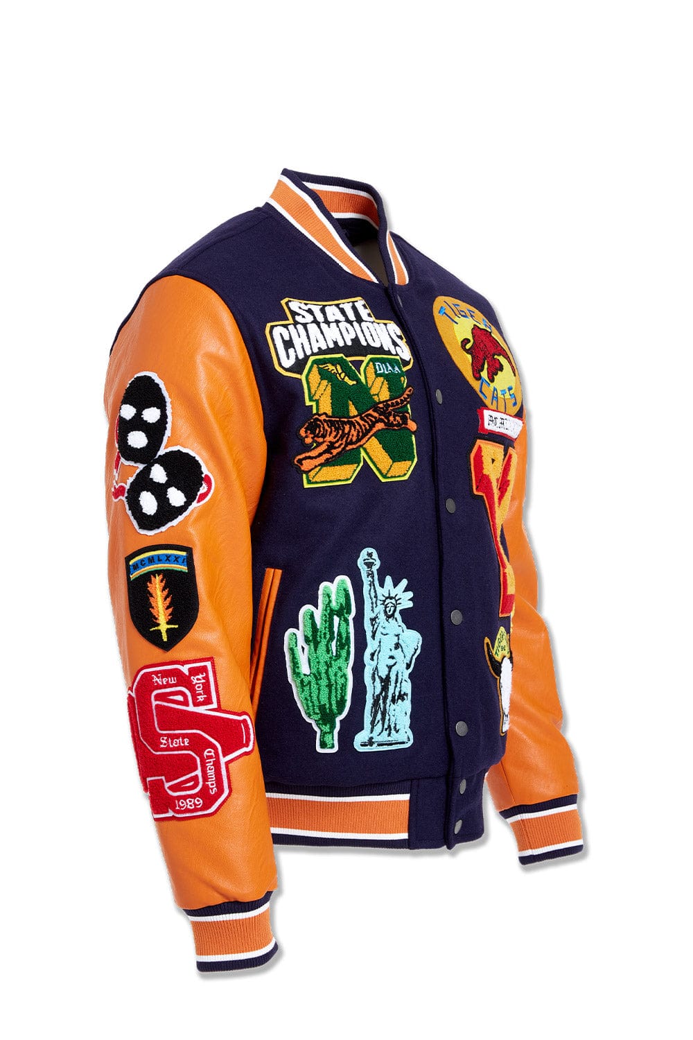 JC Big Men Big Men's Empire City Varsity Jacket (Queens)